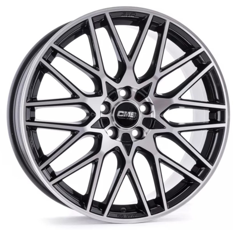 CMS WHEELS C25 ZWART GEPOLIJST 4250314130825